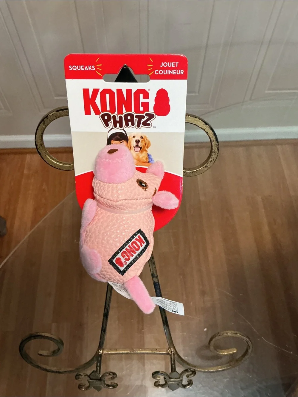 Brand New Kong Dog Phatz Pig sz. Small New! 4” With Squeaker